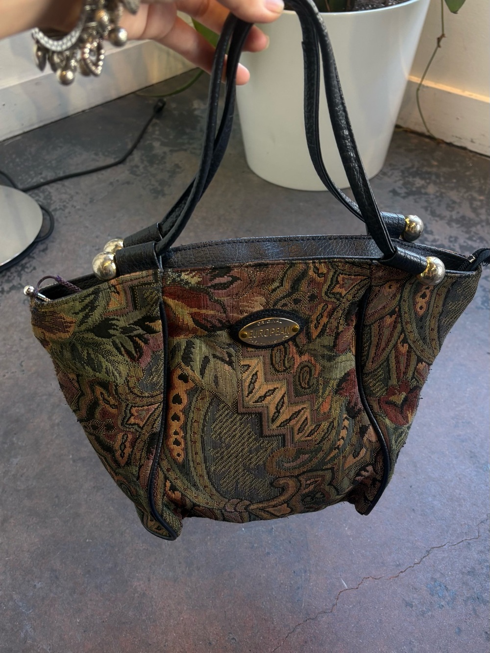 Classic Tapestry Tote Bag in Multicolor